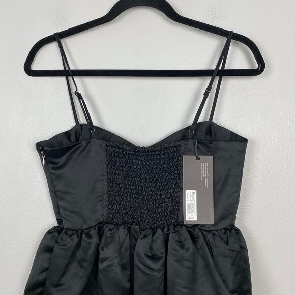 Future Collective Sweetheart Bubble Satin Midi Dress Bustier Elegant Size S - Picture 7 of 12